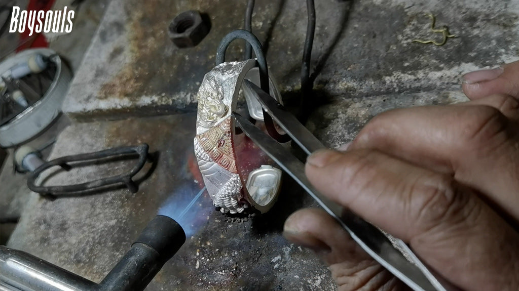 The Making Of BIXI DRAGON SILVER BRACELET