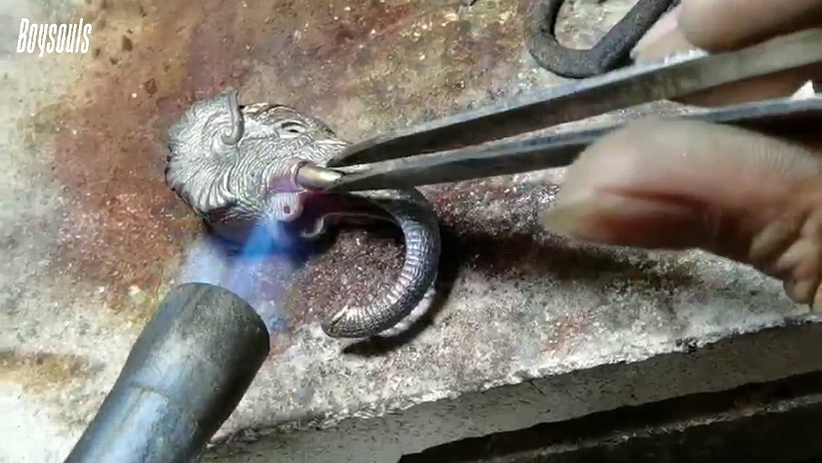 The Making of Ganesh Elephant God Keyring