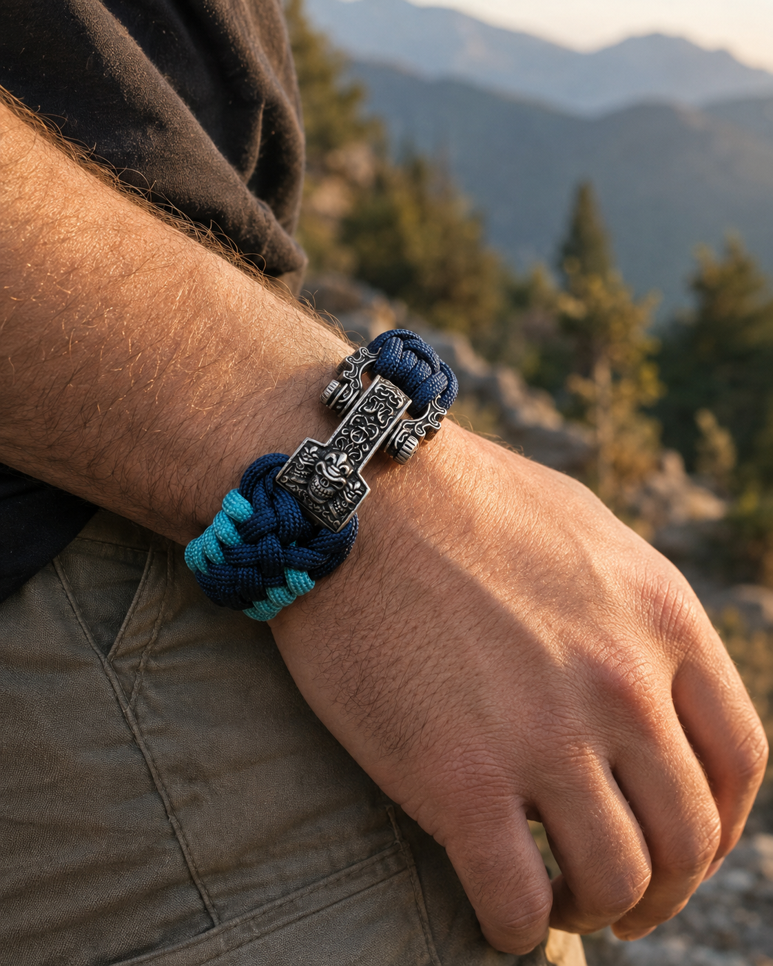 handmade paracord bracelet for trail confidence
