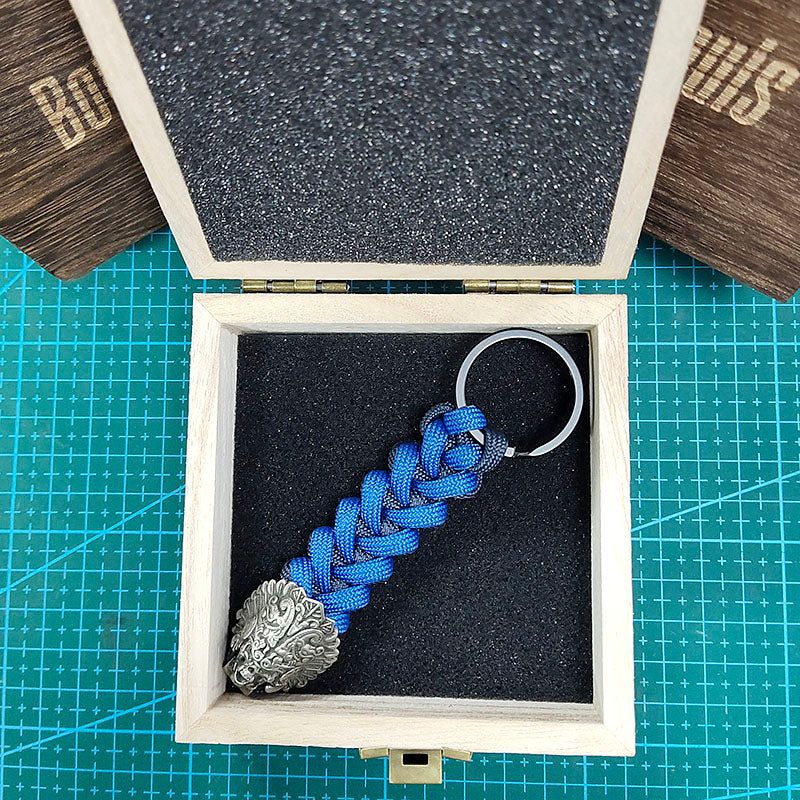 Chief Skull Paracord Keychain