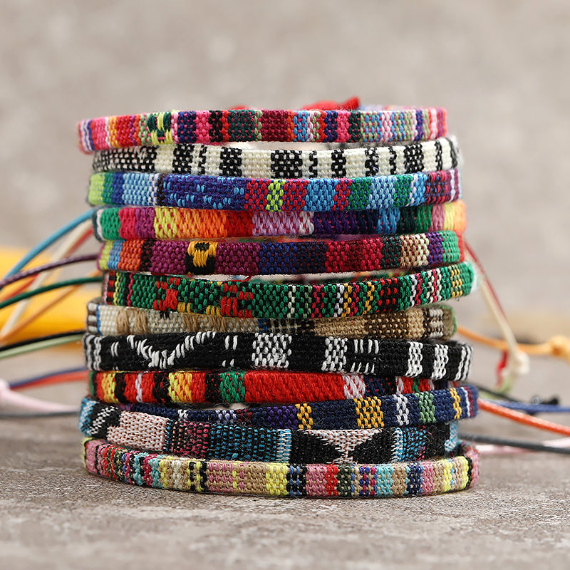 Boho Cotton & Linen Bracelet