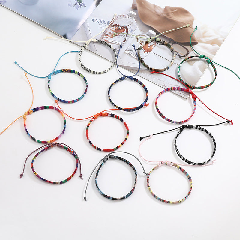 Boho Cotton & Linen Bracelet