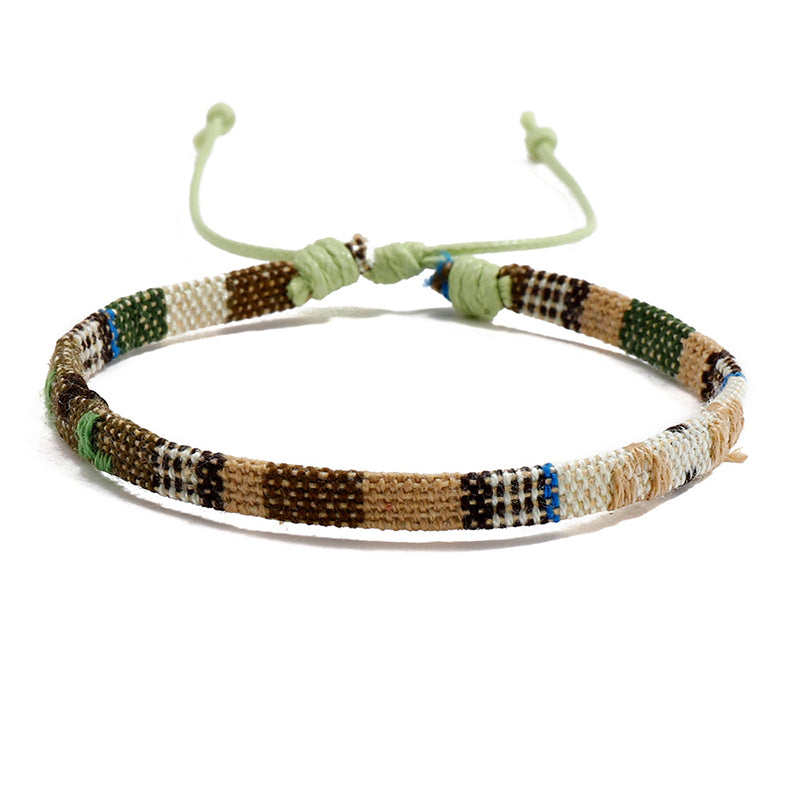 Boho Cotton & Linen Bracelet