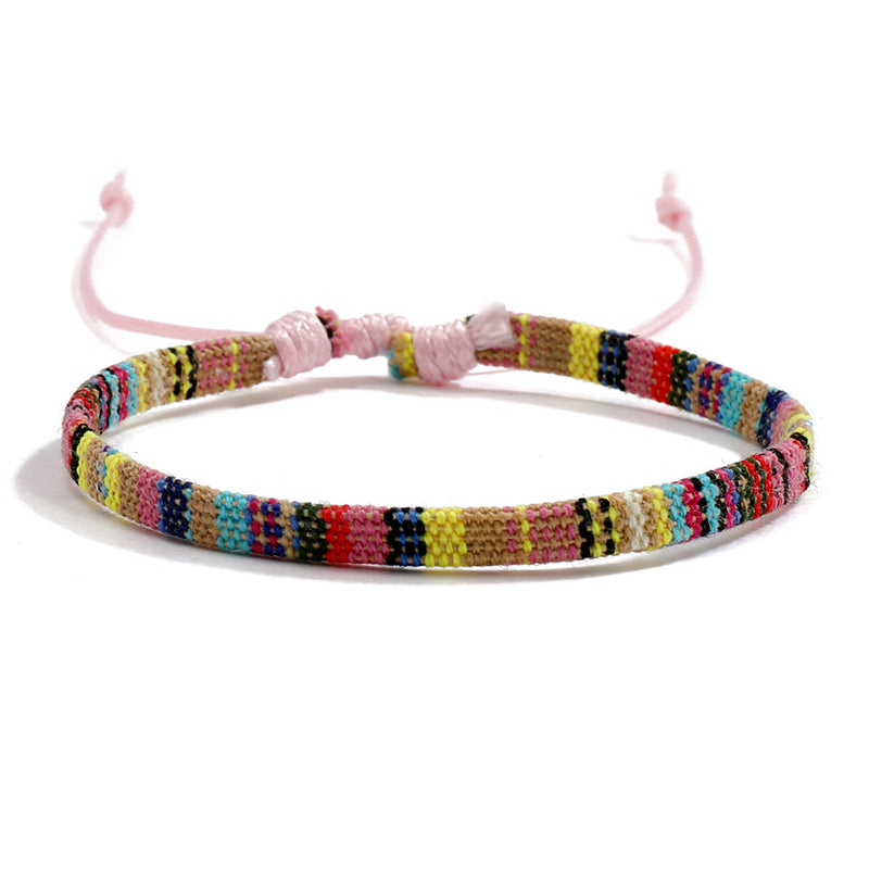 Boho Cotton & Linen Bracelet