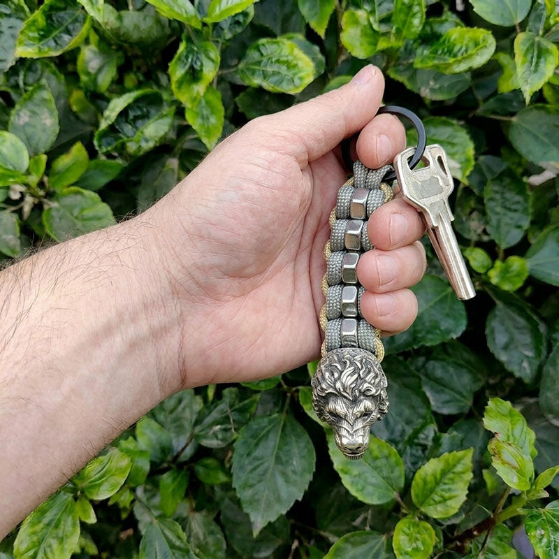 Lion Paracord Keychain