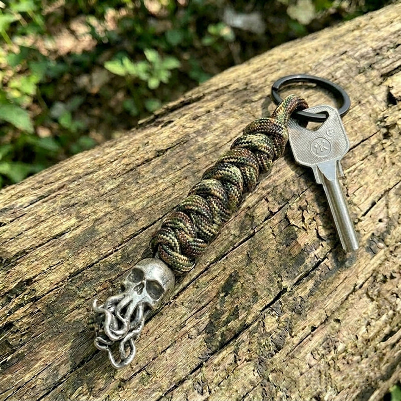 Skull Paracord Keychain