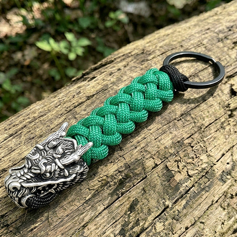 The Dragon II Paracord Keychain