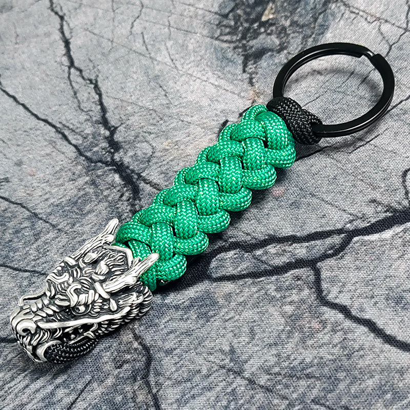 The Dragon II Paracord Keychain