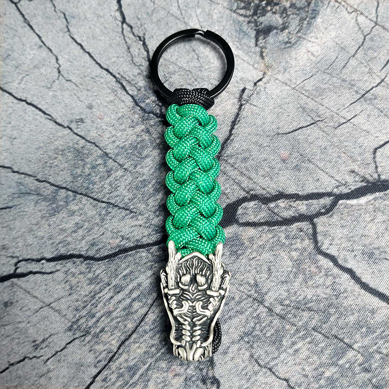 The Dragon II Paracord Keychain