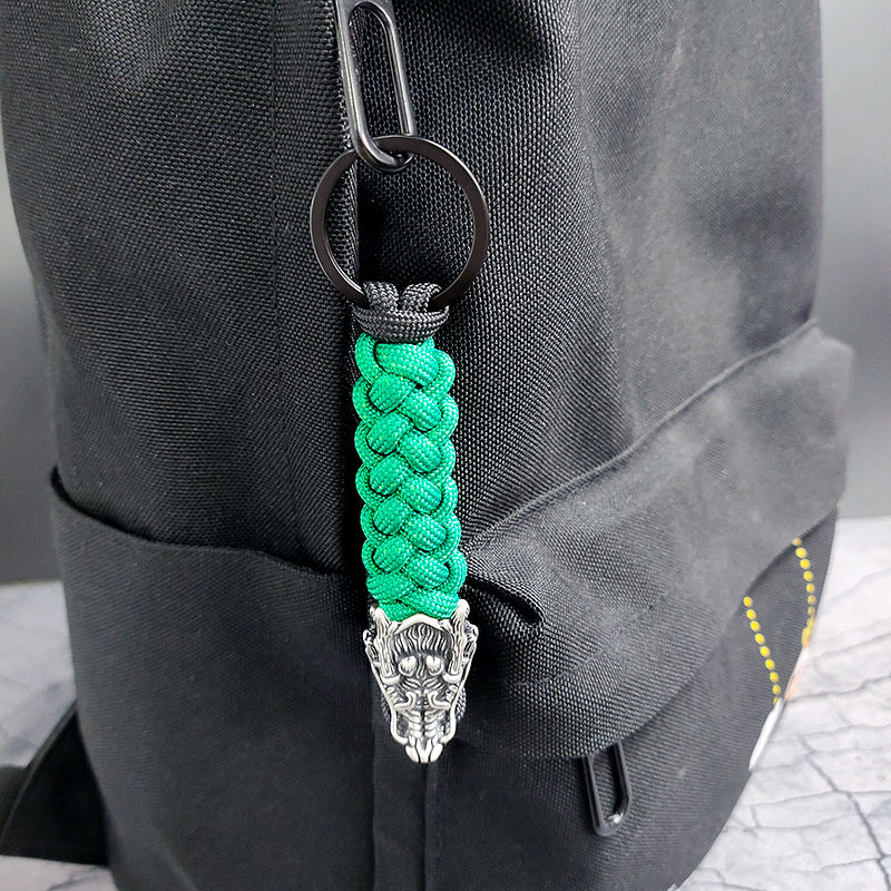 The Dragon II Paracord Keychain