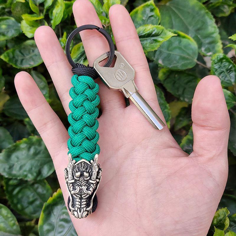 The Dragon II Paracord Keychain