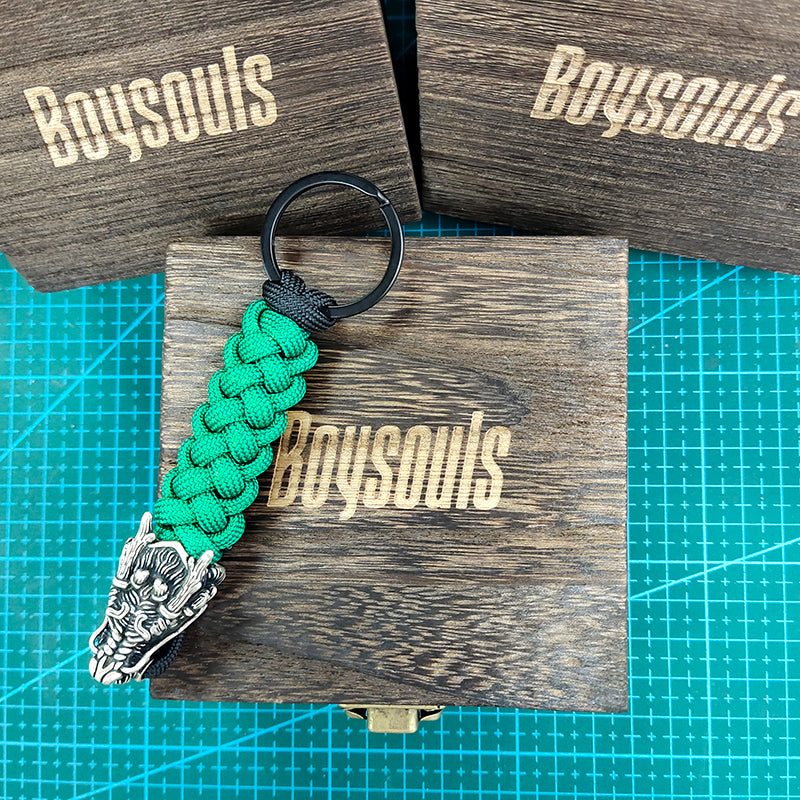 The Dragon II Paracord Keychain