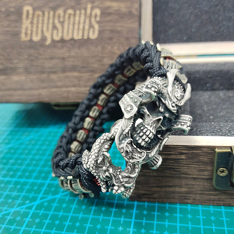 Zombie Samurai Paracord Bracelet