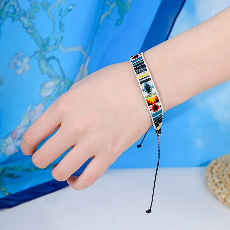 Literary Style Printed Bracelet