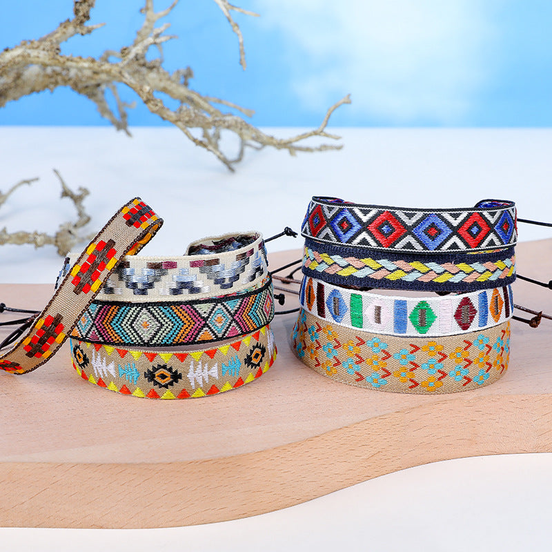 Literary Style Printed Bracelet