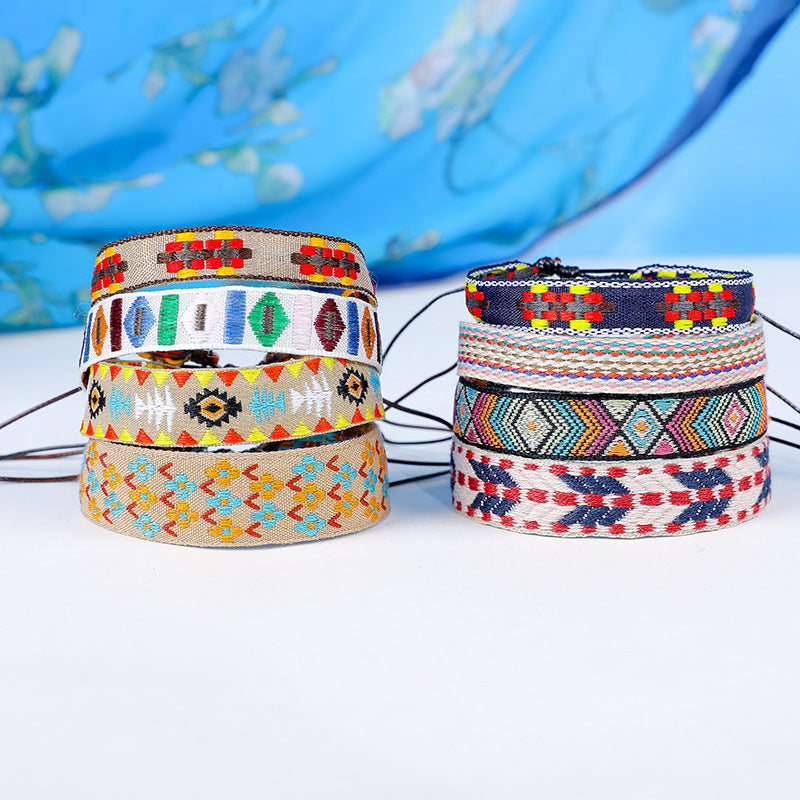 Literary Style Printed Bracelet