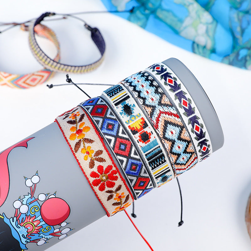 Literary Style Printed Bracelet