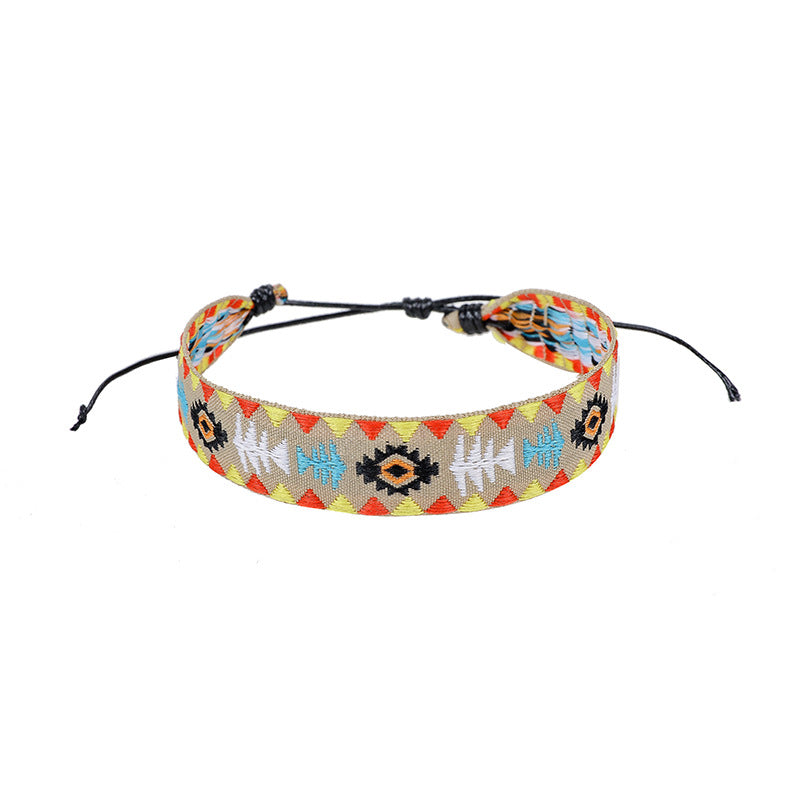 Literary Style Printed Bracelet