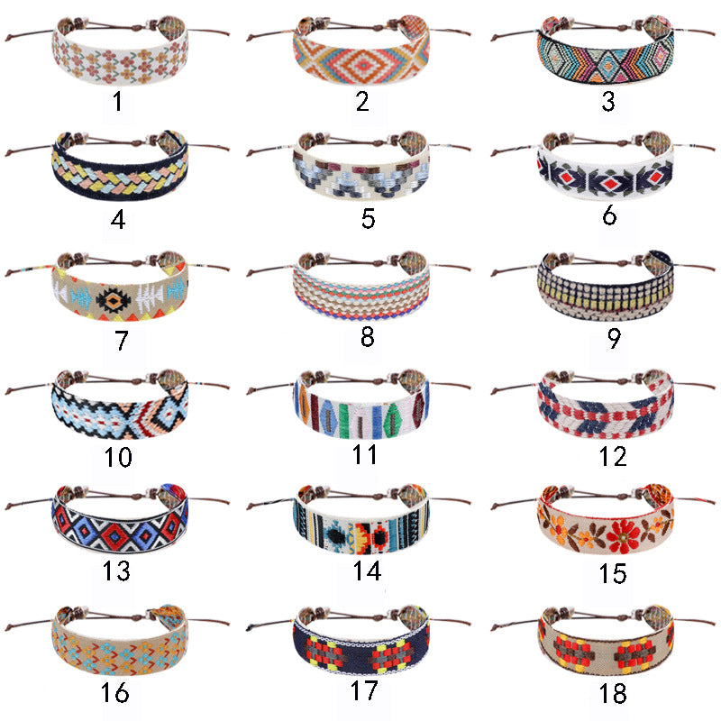Literary Style Printed Bracelet