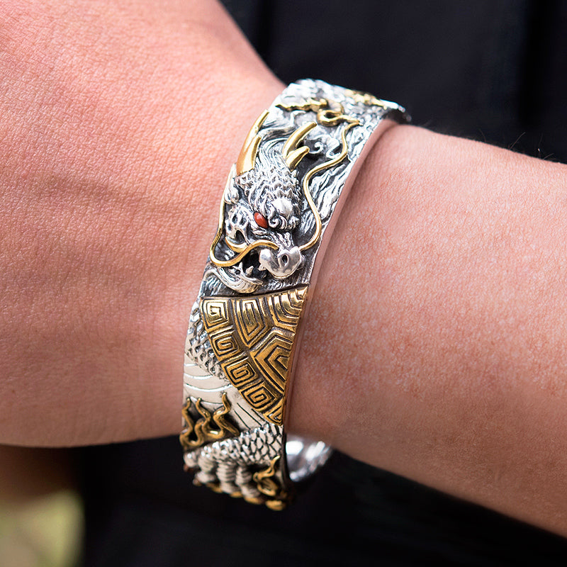 Bixi Dragon Silver Bracelet