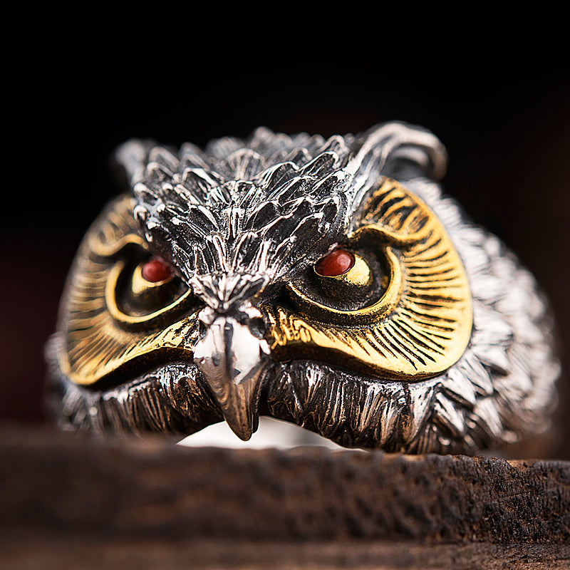 Owl Silver Ring