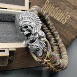 Cacique Skull Paracord Bracelet