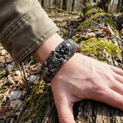 Cacique Skull Paracord Bracelet