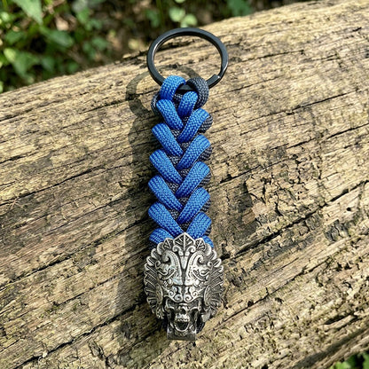 Chief Skull Paracord Keychain