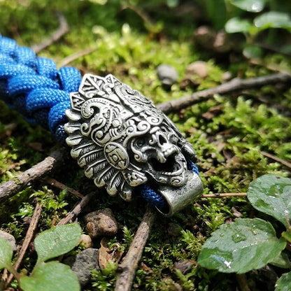 Chief Skull Paracord Keychain