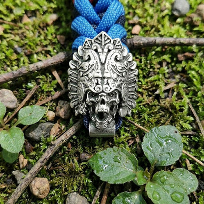 Chief Skull Paracord Keychain