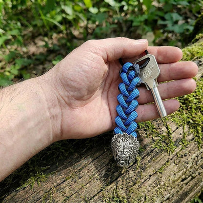 Chief Skull Paracord Keychain