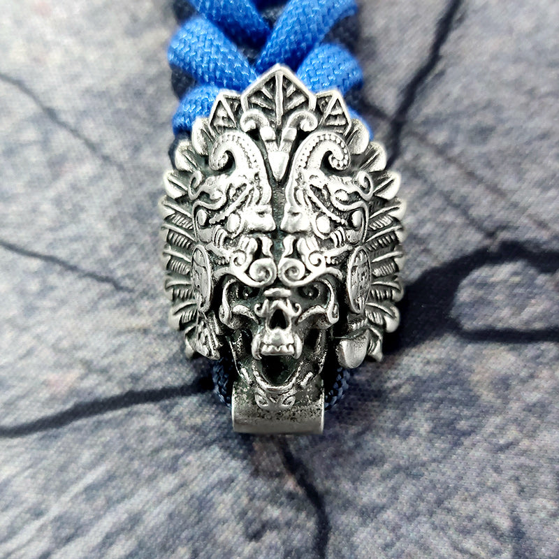 Chief Skull Paracord Keychain
