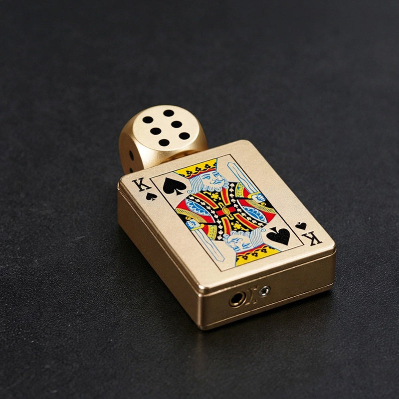 Gold K Rotating Lighter
