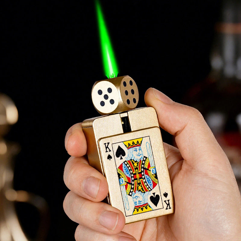 Gold K Rotating Lighter