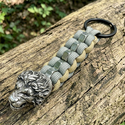 Lion Paracord Keychain
