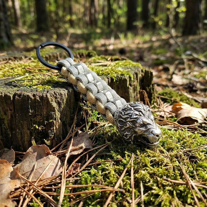 Lion Paracord Keychain
