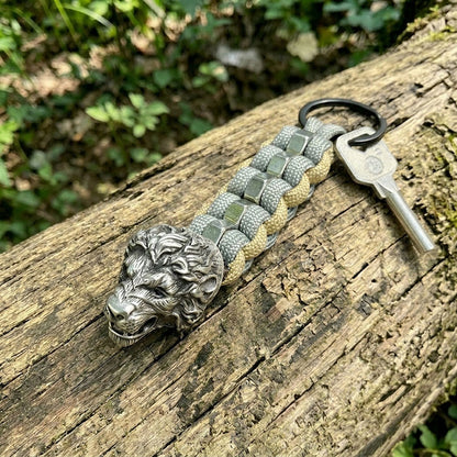 Lion Paracord Keychain