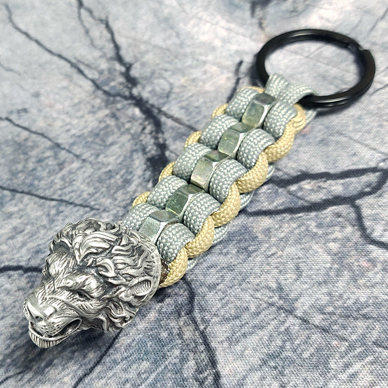 LionParacordKeychain