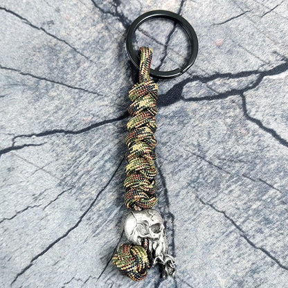 Skull Paracord Keychain