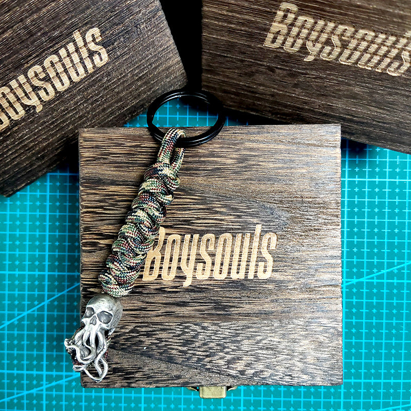 Skull Paracord Keychain