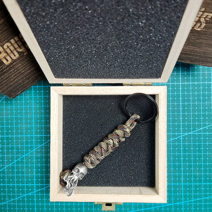 Skull Paracord Keychain
