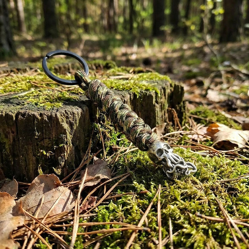 Skull Paracord Keychain