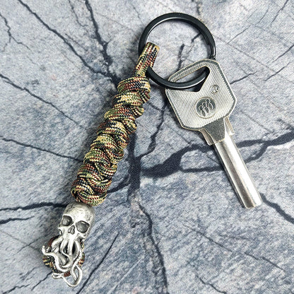 Skull Paracord Keychain