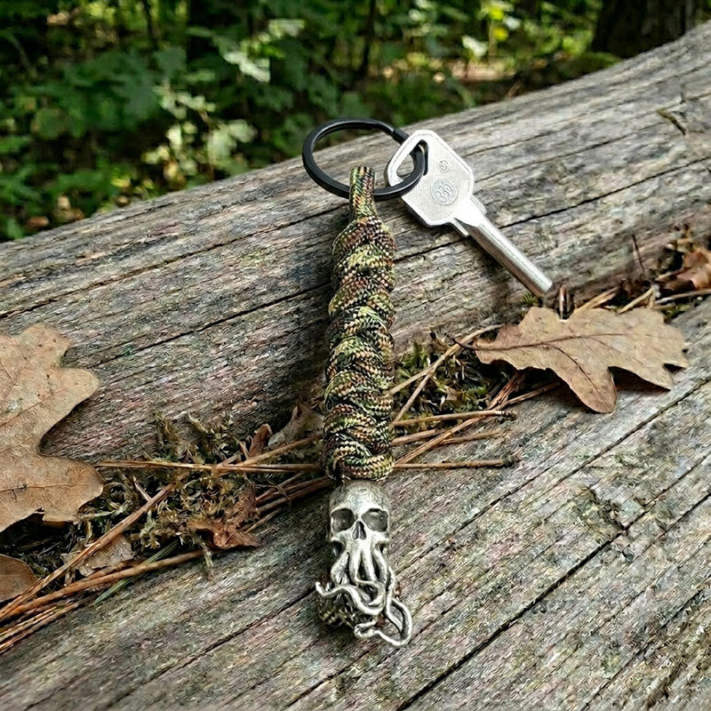 Skull Paracord Keychain