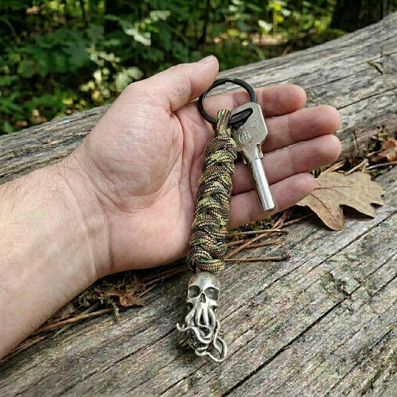 Skull Paracord Keychain