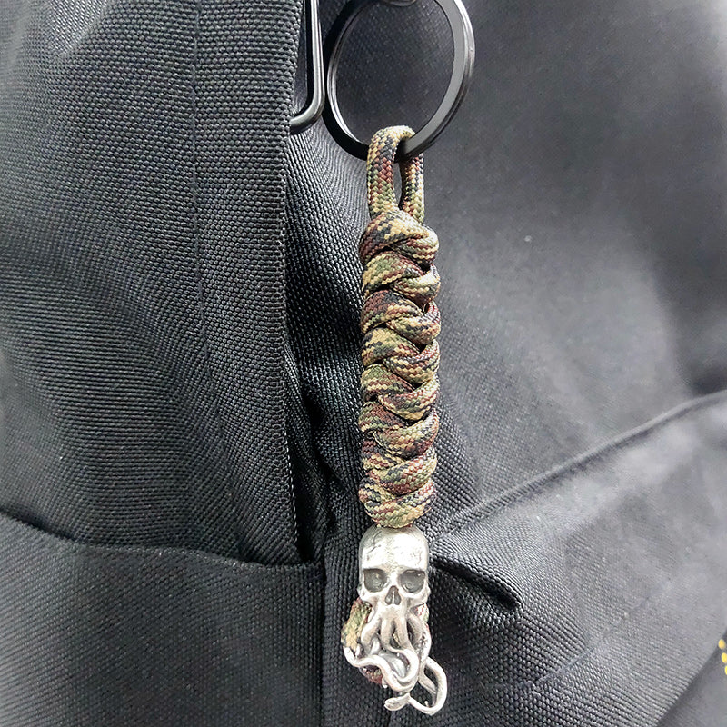 Skull Paracord Keychain
