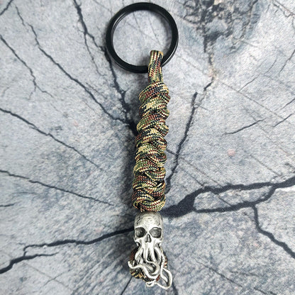 Skull Paracord Keychain
