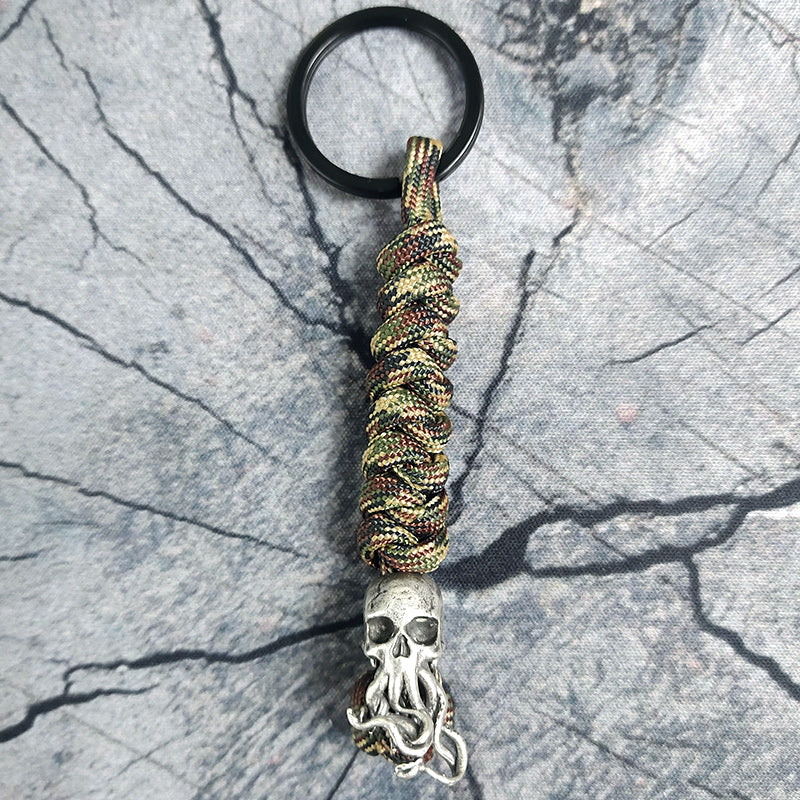 Skull Paracord Keychain