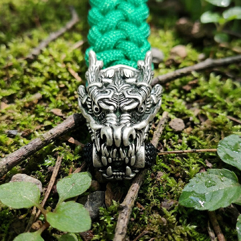 The Dragon II Paracord Keychain