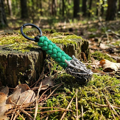 The Dragon II Paracord Keychain